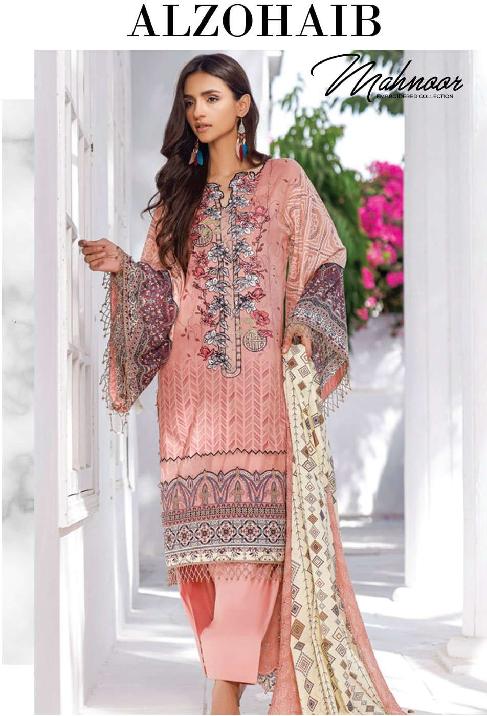 Mahnoor Chikankari | Cutwork Collection by ALZOHAIB